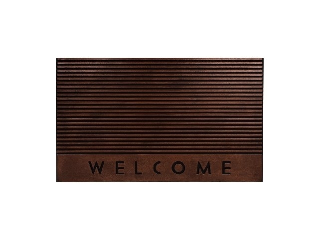 Коврик придверный 45*75 см медь Welcome рифленный VORTEX 24271